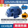 Bomba vórtice QB60/70/80 para agua limpia, bomba vórtice AC220V/110V/127V, panel solar DC12V24V