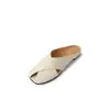 Pantuflas de Piel de Vaca Estilo Coreano para Usar en Exteriores para Verano 2023 Nuevo Estilo Piel Suave Cabeza de Piel Medias Pantuflas Sandalias Planas Cómodas para Mujer Combinan con Todo