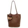 Bolsa de Palha Tecida Feminina 2026 Outono Nova Moda Simples Toque de Luxo Bolsa de Ombro Único Grande Capacidade Bolsa de Mão para o Dia a Dia