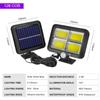 Luz de Parede LED Solar com Indução de Corpo Humano à Prova d'Água para Exterior Luz de Jardim Dividida Luz de Garagem Luz de Varanda Luz de Rua