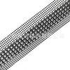 Strass de Rede Quente de Venda Transfronteiriça 3mm Strass de Garra de Verso Plano de 4 Fileiras para Chapéus, Acessórios de Vestuário, Vestidos de Noiva DIY, Ombro com Código de Barras