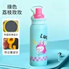 Taza Aislada Linda de Moda para Estudiantes, Botella de Agua Portátil con Asa, Taza Práctica de Acero Inoxidable, Disponible para Dropshipping