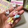 Almofada Noturna Desenho Animado Chaveiro Pingente Sanrio Acessórios Pingente para Bolsa de Presente de Menina Doce Melhor Amiga