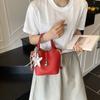 Bolso Cubo Cesta de Moda y Estilo para Mujer 2025 Nuevo Elegante Color Sólido Moda Nicho Hombro Único Cruzado Bolso de Moda