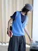 El nuevo chaleco casual de cachemira cepillada estilo coreano de otoño de Loufu es suave y amigable con la piel, adecuado para usar en capas, para mujer