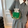 Bolso de Color Sólido de Gran Capacidad 2023 Verano Nuevo Estilo Coreano Moda Hombro Elegante Casual Caja Cuadrada Bolso Balde