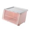 Caixa de Armazenamento Tipo Gaveta Plástico Abertura Lateral Transparente Extra Grande Caixa de Armazenamento para Roupas Caixa de Armazenamento para Brinquedos de Bebê e Crianças