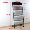 Suporte para Revistas, Suporte para Material Promocional, Expositores de Ferro de Chão, Estante para Armazenamento de Livros e Jornais, Organizador de Páginas Únicas e Coloridas, Suporte para Jornais e Revistas