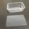 Suministro directo de fábrica bandeja de almacenamiento rectangular transparente universal empaque personalizado para cangrejos de río caja de plástico caja de embalaje al por mayor