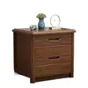 Mesita de noche de madera maciza de nogal mini 40, armario de almacenamiento de estilo chino moderno y simple, armario de almacenamiento de mesita de noche para dormitorio, completamente ensamblado