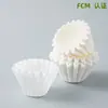 Fabricante de origen papel de filtro para café de borde ondulado 155/185 papel de filtro para pastel en forma de cuenco papel de filtro para café desechable