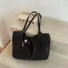 Bolsa de Tote Americana de Nicho Escarchada para Otoño Temprano, Gran Capacidad para Mujer, Versátil Retro, para Viajes al Trabajo, Meilade, Bolso de Hombro Único, Bajo el Brazo