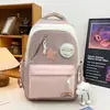 Bolsa escolar de alta apariencia para niña estudiante de preparatoria estudiante de secundaria niña mochila de gran capacidad estilo coreano mochila casual
