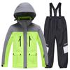 Traje de esquí para niños, traje de invierno para niños y niñas, impermeable, cálido y grueso, para snowboard, traje de esquí doble para niños