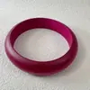 Pulseira de Madeira Maciça Estilo Étnico Retrô Anéis de Madeira Multicores Simples Colorido DIY Pulseira de Madeira Empilhável