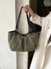 Bolsa de Mão Grande de Cor Sólida Versátil Nova para Outono para Mulheres para Ir ao Trabalho Passeio Armazenamento Bolsa de Ombro