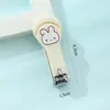 Cortador de Unhas de Coelho Fofo Adorável Desenho Animado Alta Aparência Portátil Dobrável Anti-Salpicos Ferramentas de Manicure Pedicure Atacado