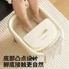 Cubo para Pies An Zhen Ya para el Hogar con Ruedas Cubo para Lavar Pies Extrafíble Gran Capacidad Otoño e Invierno Conservación de la Salud Conservación del Calor Masaje Cubo para Pies