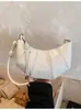 Bolso de Hombro Casual Retro de Moda Tipo Bollo para Mujer, Bolso Cruzado de Hombro de Moda Estilo Coreano Ins, Bolso Cruzado Sencillo de Color Sólido para el Día a Día