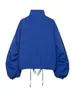 Moda europea y americana transfronteriza para mujer otoño nuevo versátil casual holgado cuello mao con botones chaqueta 4772703