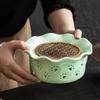 Nuevo Calentador de Té Caliente Flor Tetera Vela Calentador de Té Base de Cerámica Calentador Hotel Restaurante Naranja Tostada Té Caliente