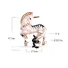 Broche de Unicornio Estilo Barroco Retro Europeo y Americano Color Esmalte Completo Diamante Animal Pin Hermoso Accesorio para Abrigo Broche
