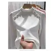 Camada interna térmica estilosa casual slim fit outono e inverno do Sudeste Asiático com gola alta meia