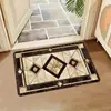Tapete de Piso Temu Transfronteiriço Mais Vendido com Padrão de Pedra Tridimensional Imitado para Entrada, Tapete de Porta Resistente à Sujeira e ao Desgaste, Tapete Antiderrapante para Banheiro