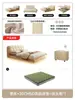 Tecnologia de Cama de Profiterole Cama de Suspensão de Veludo com Luz Cama de Casal Moderna Simples Cama de Tecido Cama de Casal com Armazenamento