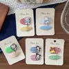Nuevo Pasador de Tela Estilo Coreano para Niños con Dibujos Animados y Cuadros Ovalados Laterales para Flequillo de Niñas