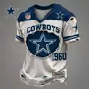 Camiseta para Hombre Estampada de Equipo de la NFL Transfronterizo, Casual de Manga Corta Estilo Jersey de Fútbol Americano, Ropa para Hombre de Comercio Exterior
