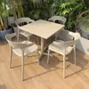 Mesa de Balcón para Exteriores, Mesa Redonda Pequeña de Acero al Carbono Resistente al Sol y la Lluvia para Patio Exterior, Jardín, Tienda de Té con Leche, Uso en Exteriores
