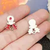 Mezcla 20 Aceite de Goteo Blanco K Muñeco de Nieve Navideño Árbol de Navidad Papá Noel Colgante de Aleación Pulsera DIY Accesorios de Joyería