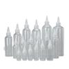 Frasco transparente pontiagudo 5ml Frasco de pigmento de tom de plástico pet Frasco de amostra de emulsão 80CC Frasco de compressão de 500ml