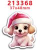 Nuevo parche de resina acrílica 2023 cachorro moño decoración linda pegatinas para refrigerador PR213352