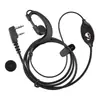 Auriculares para Intercomunicador Auriculares con Gancho para la Oreja Cable de Micrófono Compatible con Enchufe K, Enchufe m, Y de Agujero Único, Estilo t