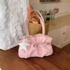 Bolsa Casual franzida única para axila para mulheres, Nova Moda Verão 2026 Bolsa de Mão Tote, Bolsa de Ombro de Grande Capacidade
