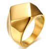 Anel Único de Aço Inoxidável Sólido em Formato Irregular de Diamante, Estilo Europeu e Americano Mais Vendido da Wish, Joia de Moda Minimalista Nórdica, Atacado