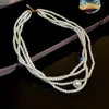 Collar de Perlas y Cuentas Retro Francés Nicho Lujo Ligero Gama Alta Cadena para Clavícula Moda Temperamento Versátil Collar Joyería