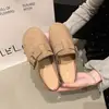 Meias-sapatos Birkenstock com aumento de altura para mulheres, para uso externo, novo estilo quente de outono 2026, combinam bem com saias, chinelos casuais retrô