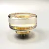 Manija de cristal de lujo ligero, simple y elegante, base de latón transparente, manija de puerta de gabinete, manija de mueble de cajón, manija de cobre