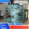 Unidade Paralela de Pistão Semi-Fechado Biller Condicionamento de Ar Conversão de Frequência Refrigeração de Armazenamento Frio Conjunto Compressor de Refrigeração Máquina de Condensação de Duplo Estágio