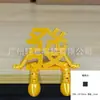 Letrero decorativo 3D para bodas con los caracteres "Fu, Lu, Xi, Cai" para la buena fortuna y la prosperidad, adorno de escritorio creativo, decoración de Año Nuevo