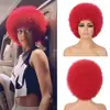 Explosão de cabelo AFRO transfronteiriça Peruca de cabeça Afro Africana Cor de performance Fãs Bola Engraçado Engraçado Vestido