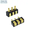 Conector POGOPIN dedal de resorte dedal de antena chapado en oro pasador de inserción de pasador de dedal lado del orificio del pasador pasta de soldar tipo cable de soldadura de carga pasador plano