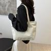 Bolsa de Ombro Grande Capacidade Estilo Coreano 2024 Novo Estilo Bolsa de Mão Simples Bolsa Tote Simples para o Dia a Dia Costura Estilo Ocidental para Mulheres
