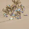 Gotas de color puntiagudas 3*10mm forma de semilla de melón tridimensional para uñas broca de uñas hielo transparente aurora rojo grande forma de taladro