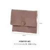 Bolsa de Terciopelo de Piel de Oveja, Bolsa Retro para Joyería, Bolsita Portátil con Cremallera para Guardar Anillos y Pendientes, Exquisita Bolsita de Tela Pequeña con Broche