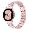Para Samsung Galaxy Watch 4 Correa de Reloj Metálica Sin Costuras con Diamantes Compatible con 4 Modelos