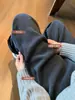 Pantalones casuales estrechos de felpa de algodón europeo gris para mujer, otoño e invierno, holgados, adelgazantes, forrados de felpa, pantalones deportivos, pantalones cálidos gruesos